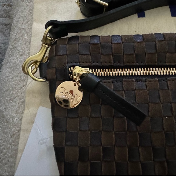 Clare V. Grande Fanny Pack in Black/ Chocolate NWT - Picture 4 of 10